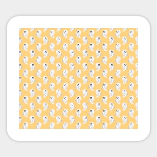 Light Yellow Ghost Pattern Sticker